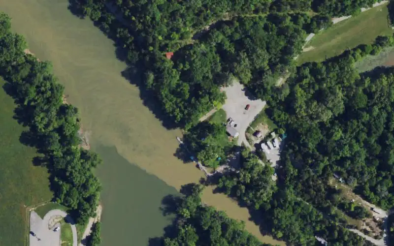 Aerial photo of the area around Merritt, Clark County
