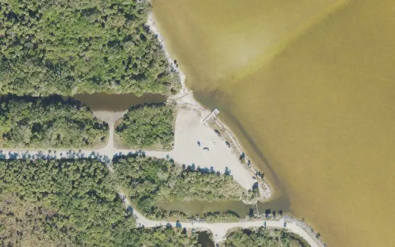 Aerial photo of the area around Merritt Island National Wildlife Refuge - Bio Lab Boat Ramp, Brevard County