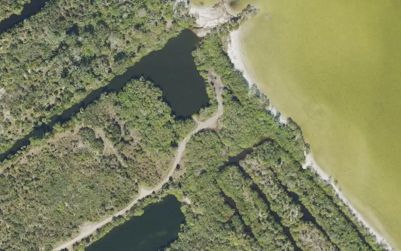 Aerial photo of the area around Merritt Island National Wildlife Refuge - Scherry Canal Primitive Launch, Brevard County