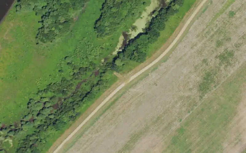 Aerial photo of the area around Mitchell Lake 1, Ballard County