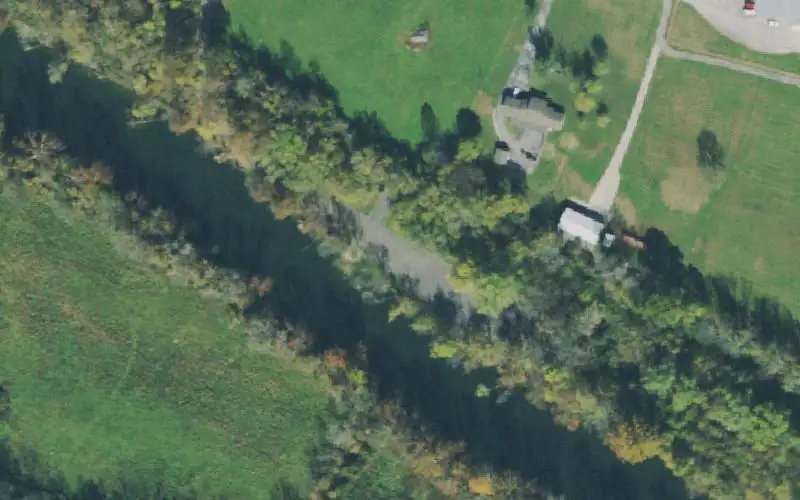 Aerial photo of the area around Moody Boat Ramp , Clay County