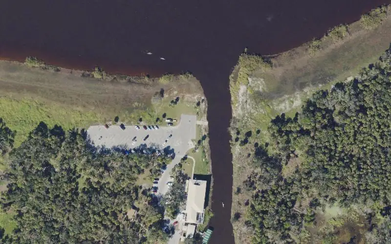 Aerial photo of the area around Myakka River State Park - Boat Ramp, Sarasota County