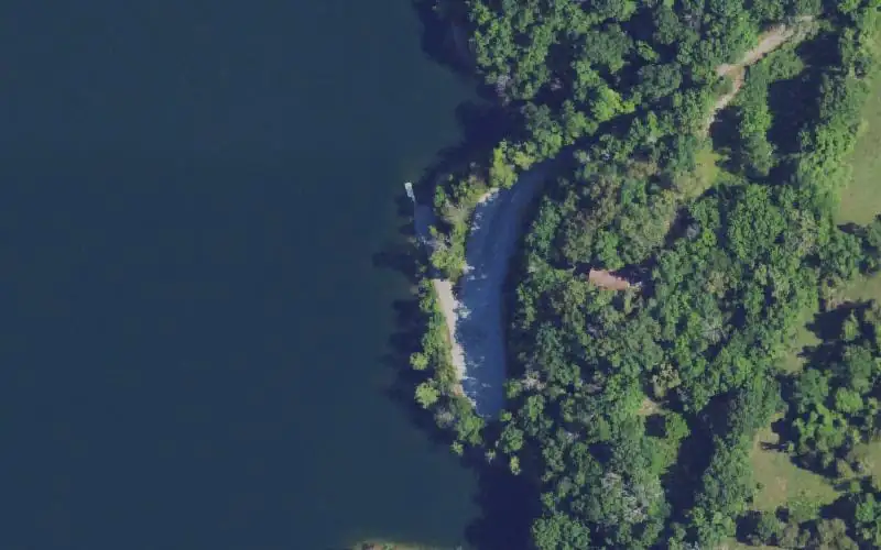 Aerial photo of the area around Mystic View, Wayne County