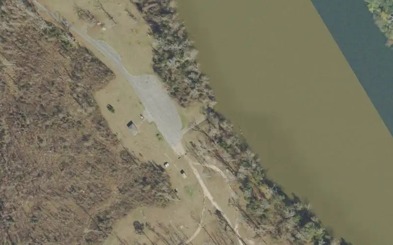 Aerial photo of the area around Neal's Landing, Jackson County