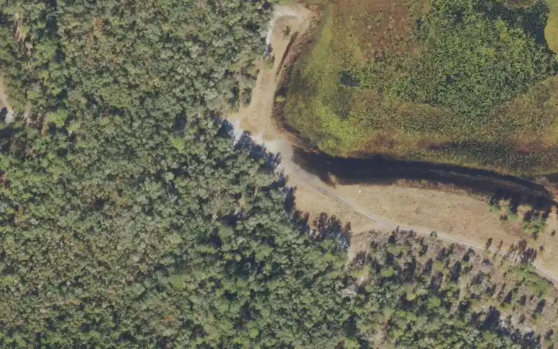 Aerial photo of the area around Ocala National Forest - Baptist Lake Canoe Access, Marion County