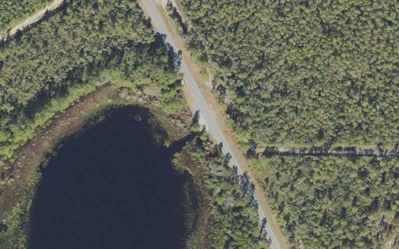 Aerial photo of the area around Ocala National Forest - Beakman Lake Public Boat Ramp, Lake County