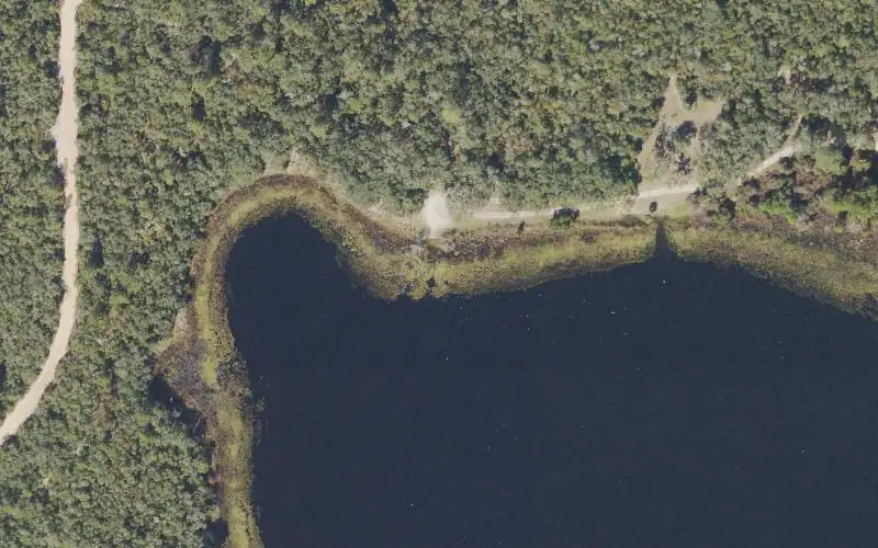 Aerial photo of the area around Ocala National Forest - Buck Lake Recreation Area Primitive Boat Ramp, Marion County