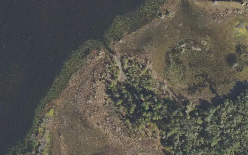 Aerial photo of the area around Ocala National Forest - Lake Delancy Primitive Boat Ramp (4x4 Only), Marion County