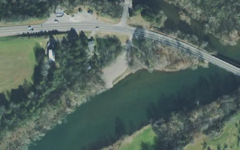 Aerial photo of the area around Old Union Hill Access, Sumner County