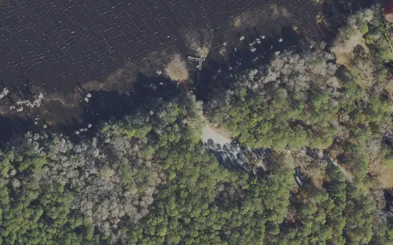 Aerial photo of the area around Osceola National Forest - Olustee Beach Boat Ramp, Baker County