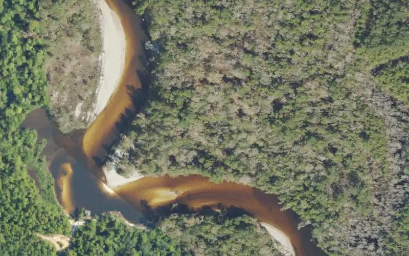 Aerial photo of the area around Otto Hill Camp Site (Available by Reservation Only), Escambia County
