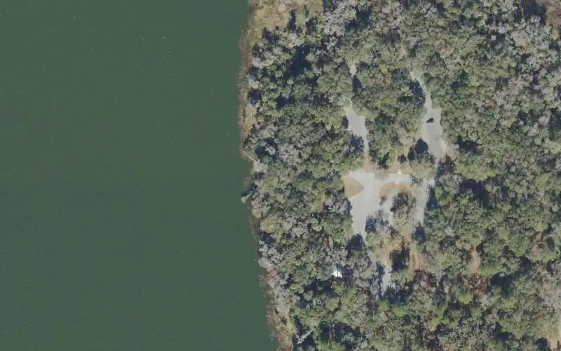 Aerial photo of the area around Paynes Prairie Preserve State Park (No Gas Motors), Alachua County