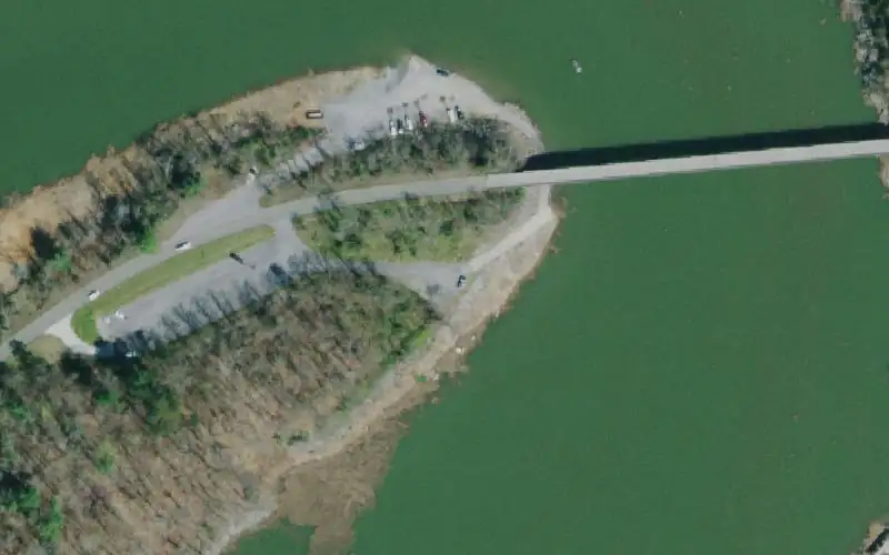 Aerial photo of the area around Pickens Bridge, Washington County