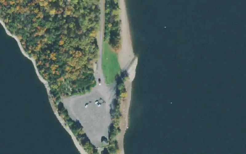 Aerial photo of the area around Pleasant Grove Day Use Area, Clay County