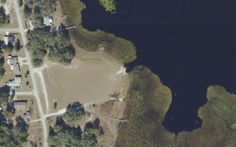 Aerial photo of the area around Rainbow Lakes Estates - Tiger Lake Small Craft Launch, Marion County