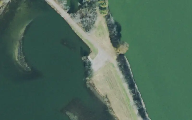 Aerial photo of the area around Refuge Ramp #4, Stewart County