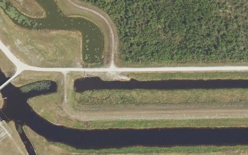 Aerial photo of the area around Rotenberger WMA L-4 Canal West Primitive Access, Broward County