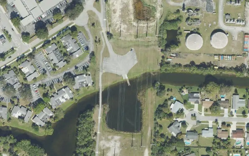 Aerial photo of the area around Royal Palm Beach Community Boat Ramp (Resident Permit Required), Palm Beach County