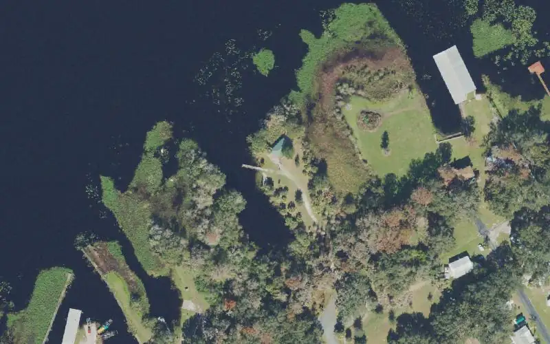 Aerial photo of the area around Scotty's Cove Conservation Area - Canoe/Kayak Launch, Osceola County