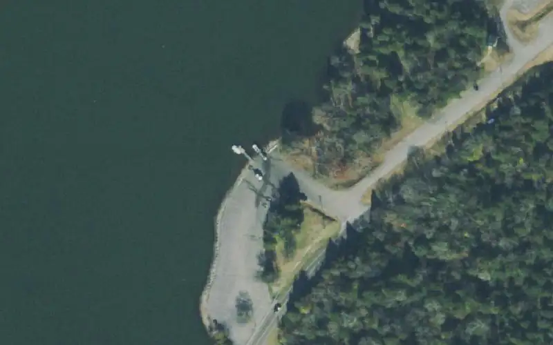 Aerial photo of the area around Shutes Branch, Wilson County