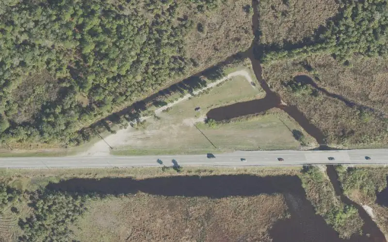 Aerial photo of the area around Six (6) Mile Creek Public Ramp, Brevard County