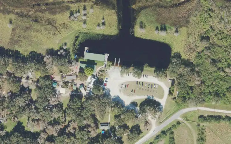 Aerial photo of the area around Southport Park Public Boat Ramp, Osceola County