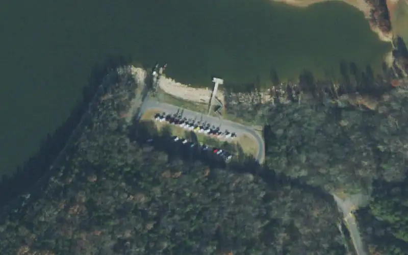 Aerial photo of the area around Stewarts Creek, Rutherford County