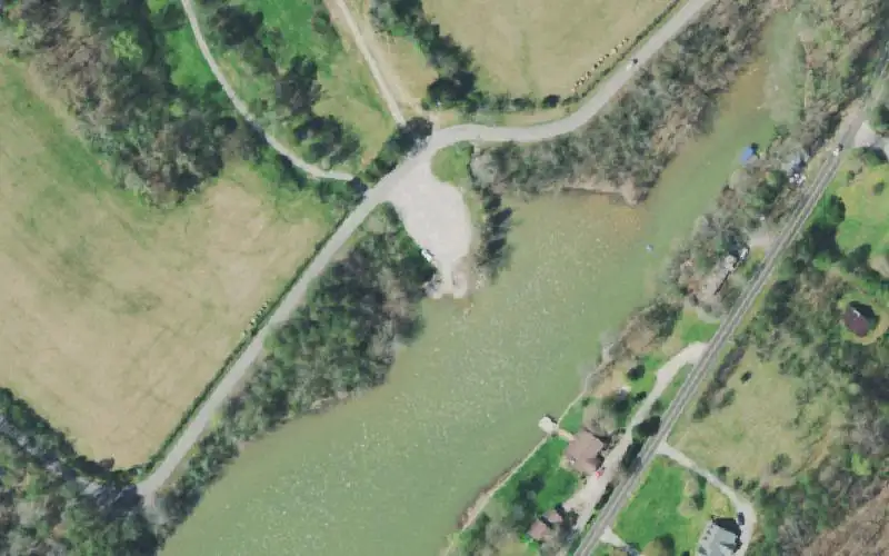 Aerial photo of the area around Sugar Tree, Roane County