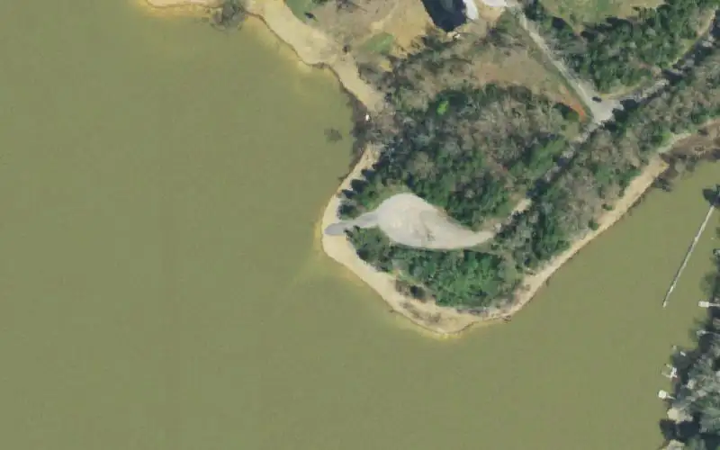 Aerial photo of the area around Swanns Chapel , Jefferson County
