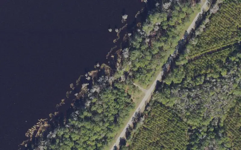 Aerial photo of the area around Swift Creek Pond Canoe Access - County Road 238 at NE 197th Loop, Union County