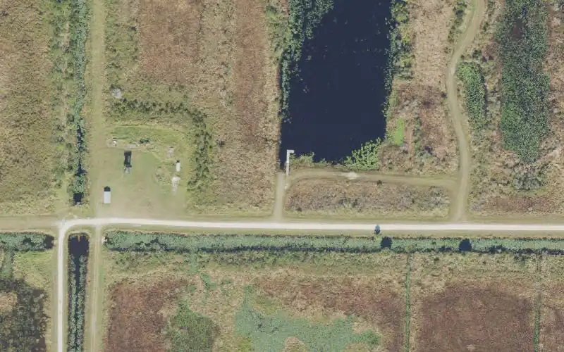 Aerial photo of the area around T.M. Goodwin Waterfowl Management Area - Primitive Ramp at Goodwin Lake (Permit Required), Brevard County