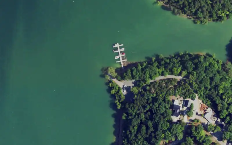 Aerial photo of the area around Tate Ramp 1, Wayne County