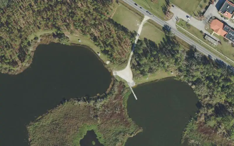 Aerial photo of the area around Tenoroc FMA - Lake A, Polk County