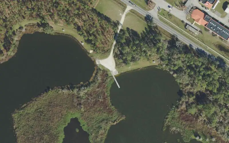 Aerial photo of the area around Tenoroc FMA - Lake B North, Polk County