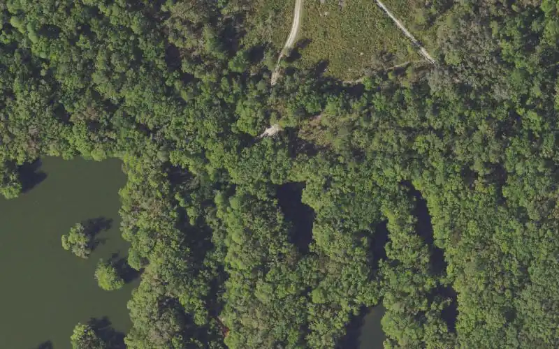 Aerial photo of the area around Tenoroc FMA - Lost Lake East - Hand Launch Site, Polk County