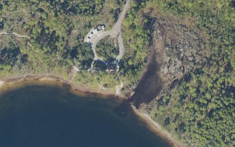 Aerial photo of the area around Topsail Hill Preserve State Park - Campbell Lake Canoe Launch and Rentals, Walton County