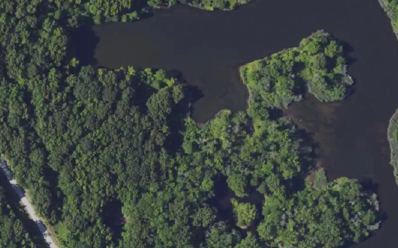 Aerial photo of the area around Twin Tiles 2, Ohio County