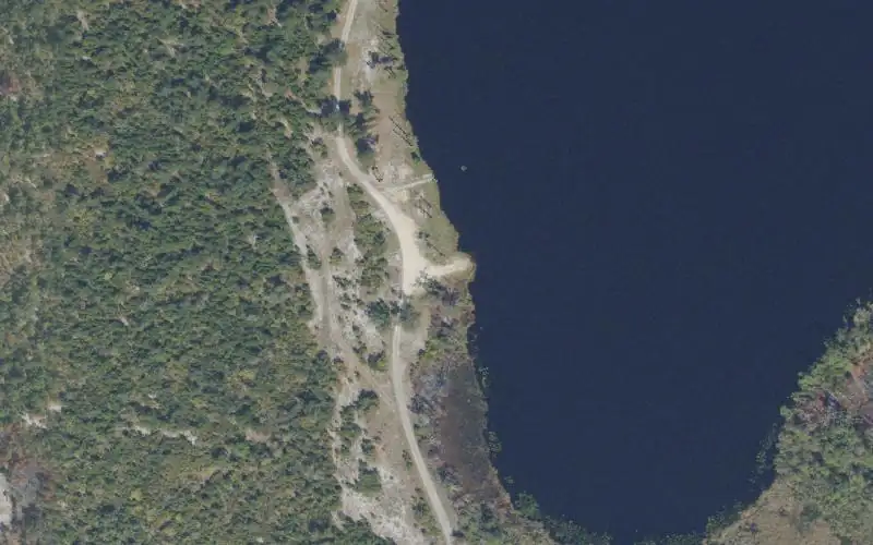 Aerial photo of the area around Tyndall Air Force Base - Felix Lake Boat Launch (RESTRICTED ACCESS - PERMIT REQUIRED), Bay County