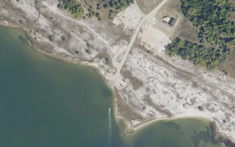 Aerial photo of the area around Tyndall Air Force Base - STP Boat Launch (RESTRICTED ACCESS - PERMIT REQUIRED), Bay County
