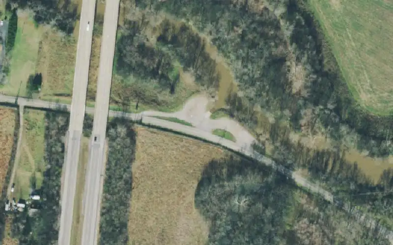 Aerial photo of the area around Vales Mill Access Area, Giles County