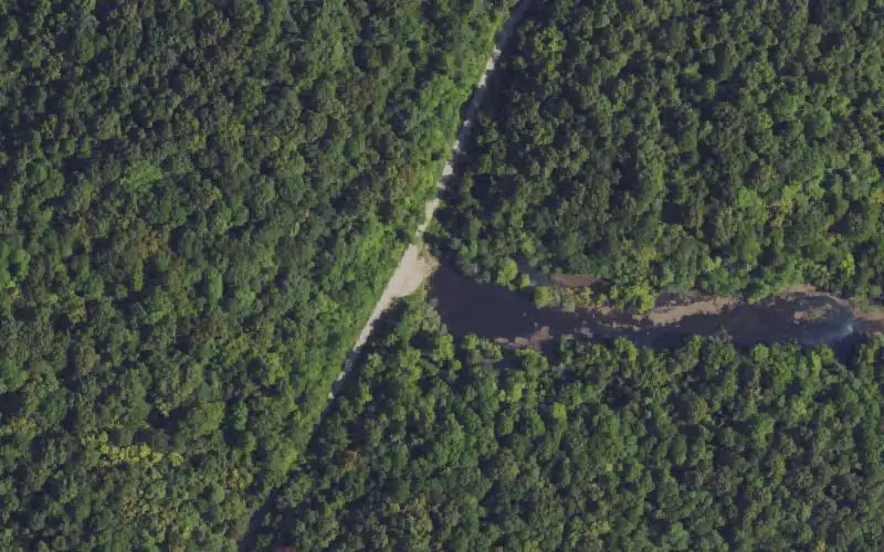 Aerial photo of the area around WCL1 Lake, Hopkins County