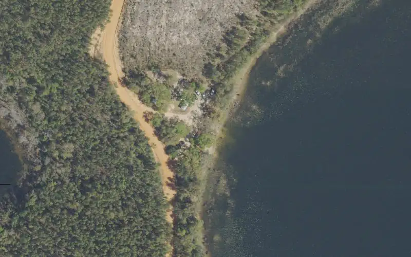Aerial photo of the area around White Oak Landing, Washington County