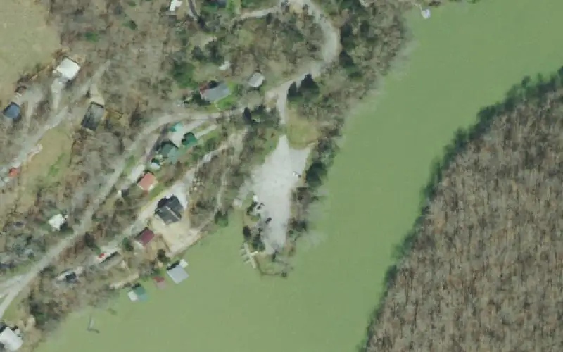 Aerial photo of the area around Whitman Hollow, Campbell County