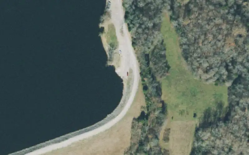 Aerial photo of the area around Williamsport Lakes - Bluecat, Maury County