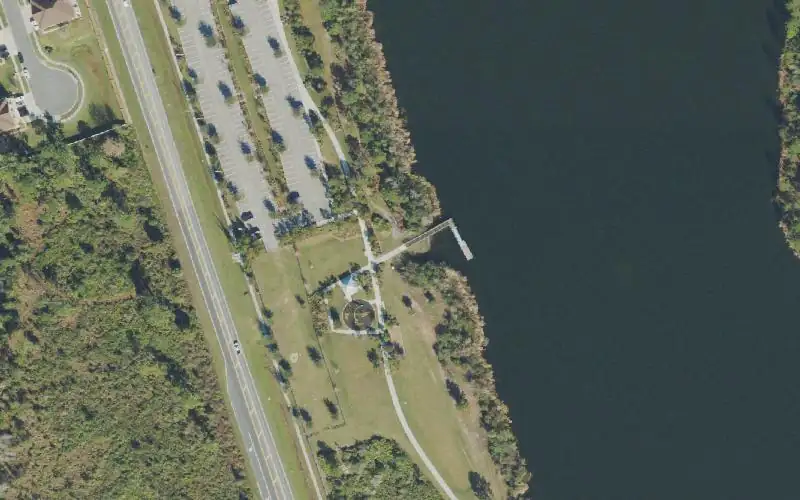 Aerial photo of the area around Young Pine Community Park - Kayak Launch Dock, Orange County